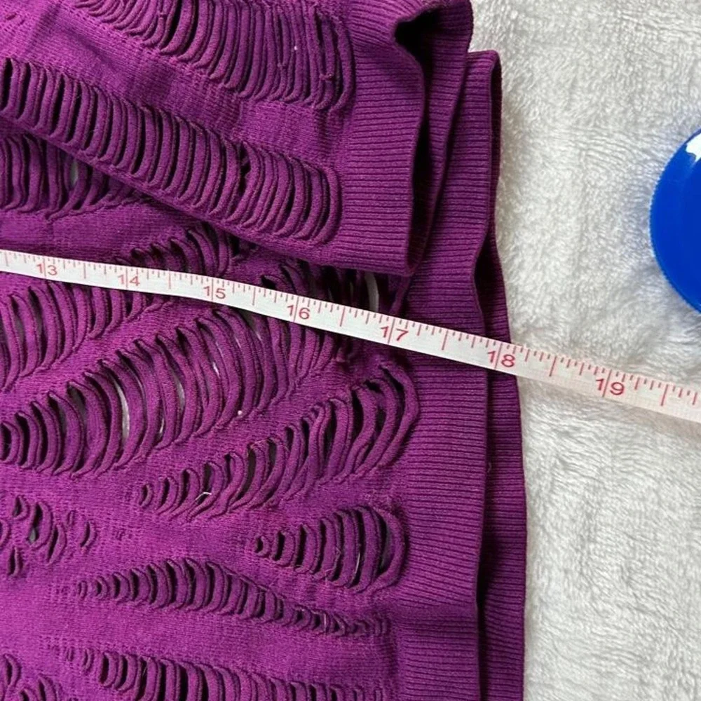 Alo Yoga wanderer vibrant purple cutout long sleeve y2k vintage athletic workout
